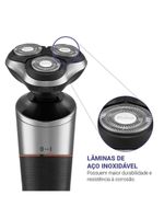 Aparador de Pelos e Barbeador Philco 3 em 1 PBA10 com Display Led - Bivolt