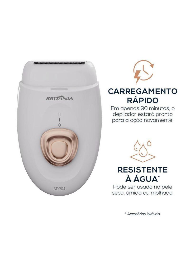 Depilador Britânia 4 Acessórios BDP04 Bivolt