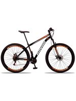 Bicicleta Mountain Bike 21 Vel Aço Shimano Laranja