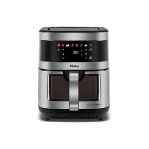 Air Fryer Philco 9L Visor Glass Painel Digital PAF90C 220V