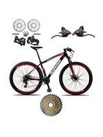Bicicleta Mountain Bike 21 Vel  Vermelho Quadro 15