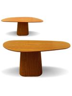 Mesa de Jantar Modelar Orgânica Bumerangue em Freijó 140x90cm