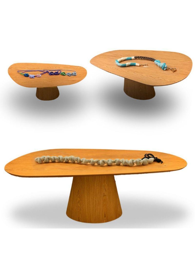 Mesa Oval Organica Em Freijo 140x90