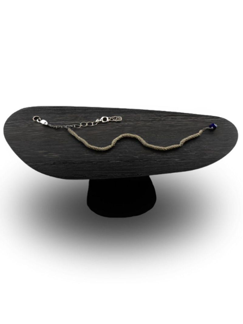 Mesa Oval Organica Em ébano 160x90