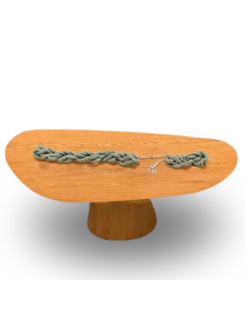 Mesa Oval Organica Em Freijo 180x100