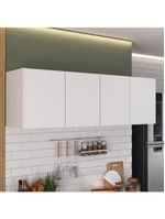 Armário de Cozinha Aéreo 4 Portas Multimóveis MP2156 Branco