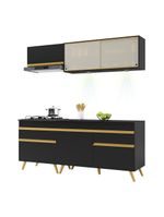 Cozinha Compacta 4 Peças Com Leds Veneza Up Multimóveis