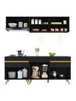 Cozinha Compacta 4 Peças Com Leds Veneza Up Multimóveis