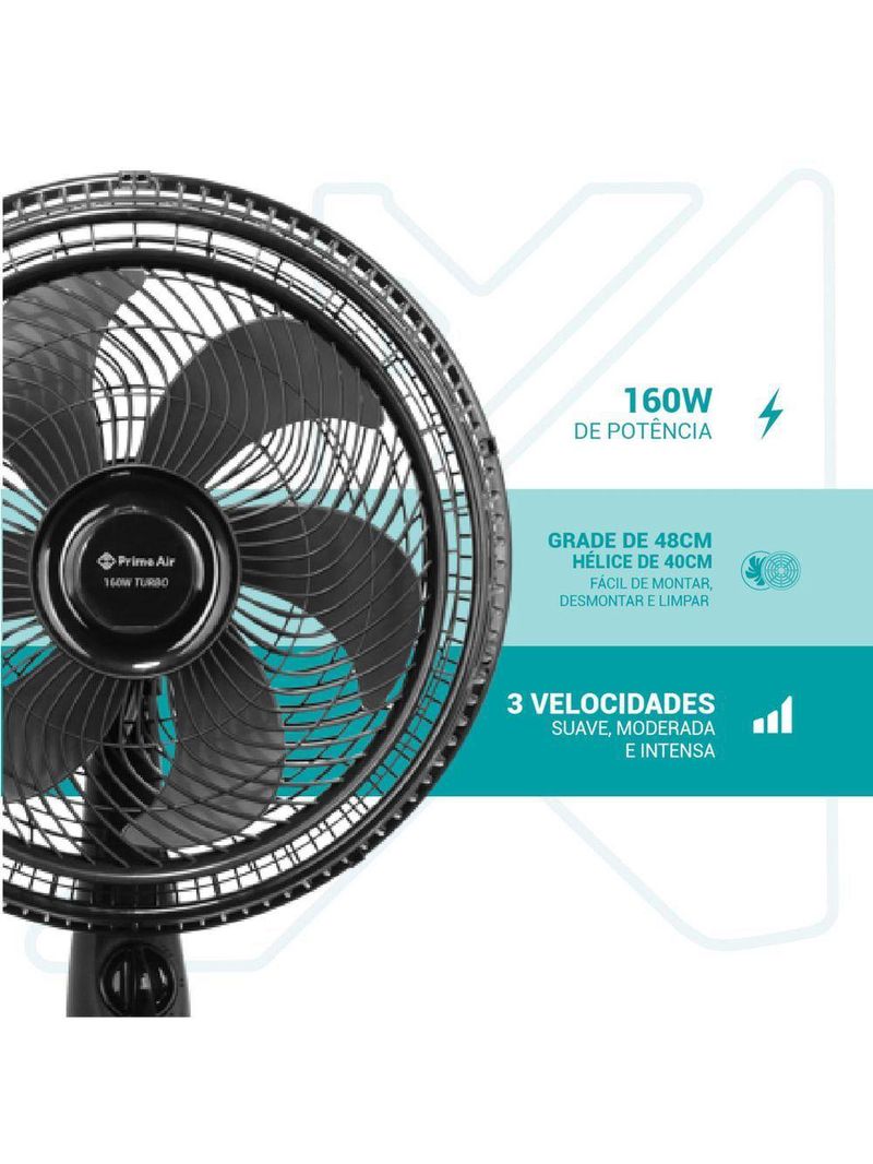 Ventilador De Coluna Air Maxx Force 6 160W AVTE450 110V