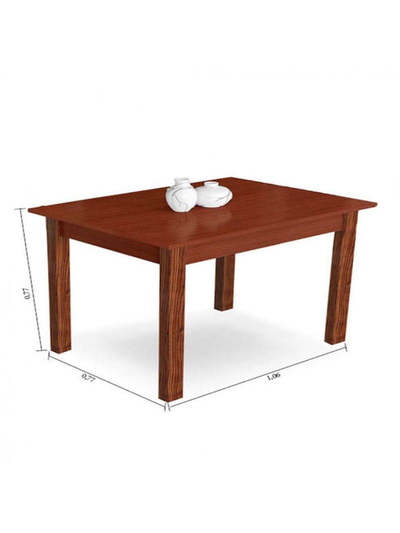 Mesa Arauna Com 4 Cadeiras Primavera Amendoa Bege