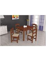 Mesa Arauna Com 4 Cadeiras Primavera Amendoa Bege