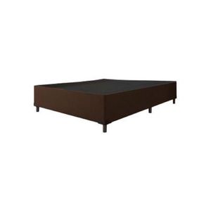 Cama Box Casal 1,38m com 38cm de Altura Suede - Prince - Marrom