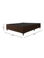 Cama Box Casal 1,38m com 38cm de Altura Suede - Prince - Marrom