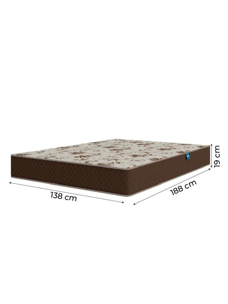 Cama Box Casal Colchão Espuma D33 Marquês 138X188X57Cm Marrom Umaflex - Suporta Até 90Kg Por Pessoa