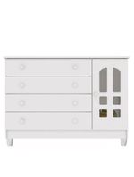 Cômoda Infantil Gran Selena Branco Brilho - Carolina