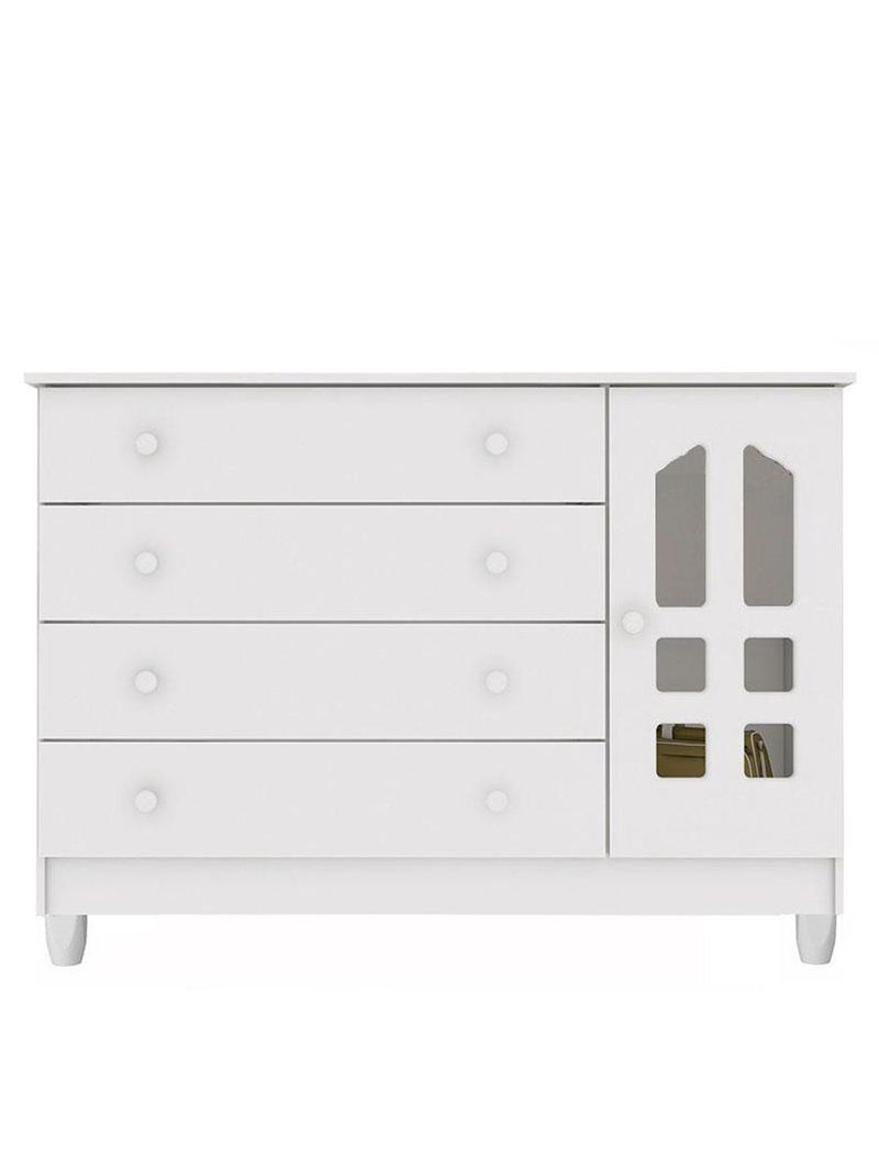 Cômoda Infantil Gran Selena Branco Brilho - Carolina