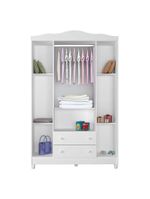 Guarda Roupa Infantil Ariel 4 Portas Branco Brilho – Carolina Móveis