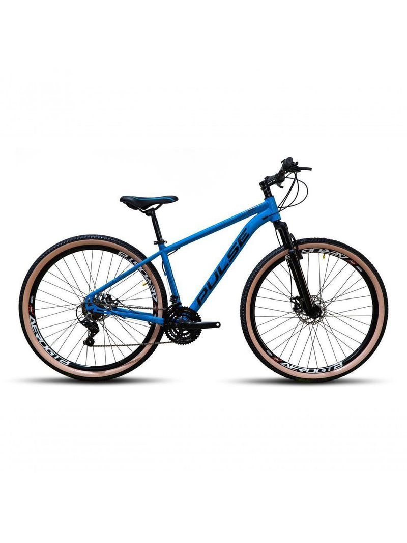 Bicicleta Aro 29 Pulse Câmbios Importados 21v Freio Disco Azul