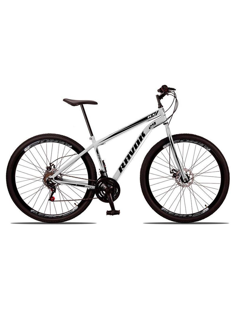 Bicicleta Bike Aço 21 Marchas Velocidades Aro 29 Branco