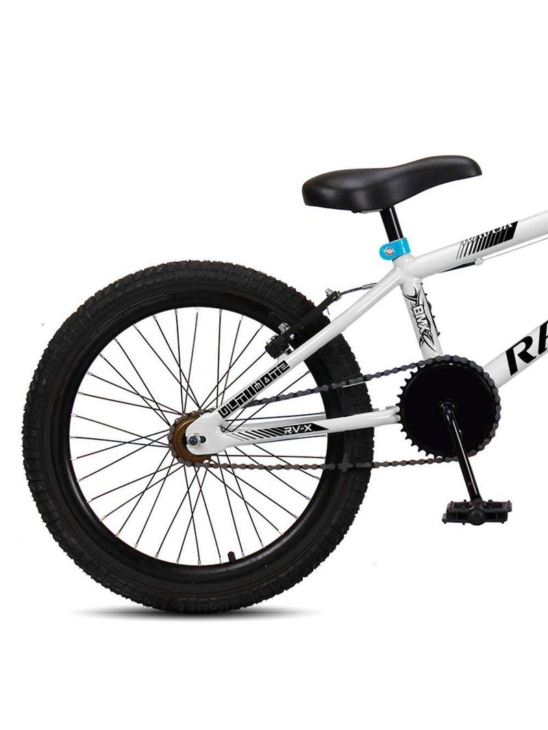 Bicicleta Bmx Cross Aro 20 Rv-x Aro Aero Freio V-brake Ravok Cor:branca E Azul