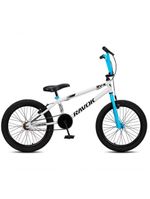 Bicicleta Bmx Cross Aro 20 Rv-x Aro Aero Freio V-brake Ravok Cor:branca E Azul