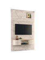 Estante Home Theater Com Bancada Suspensa Monte Carlo Calacata Off White - Madetec