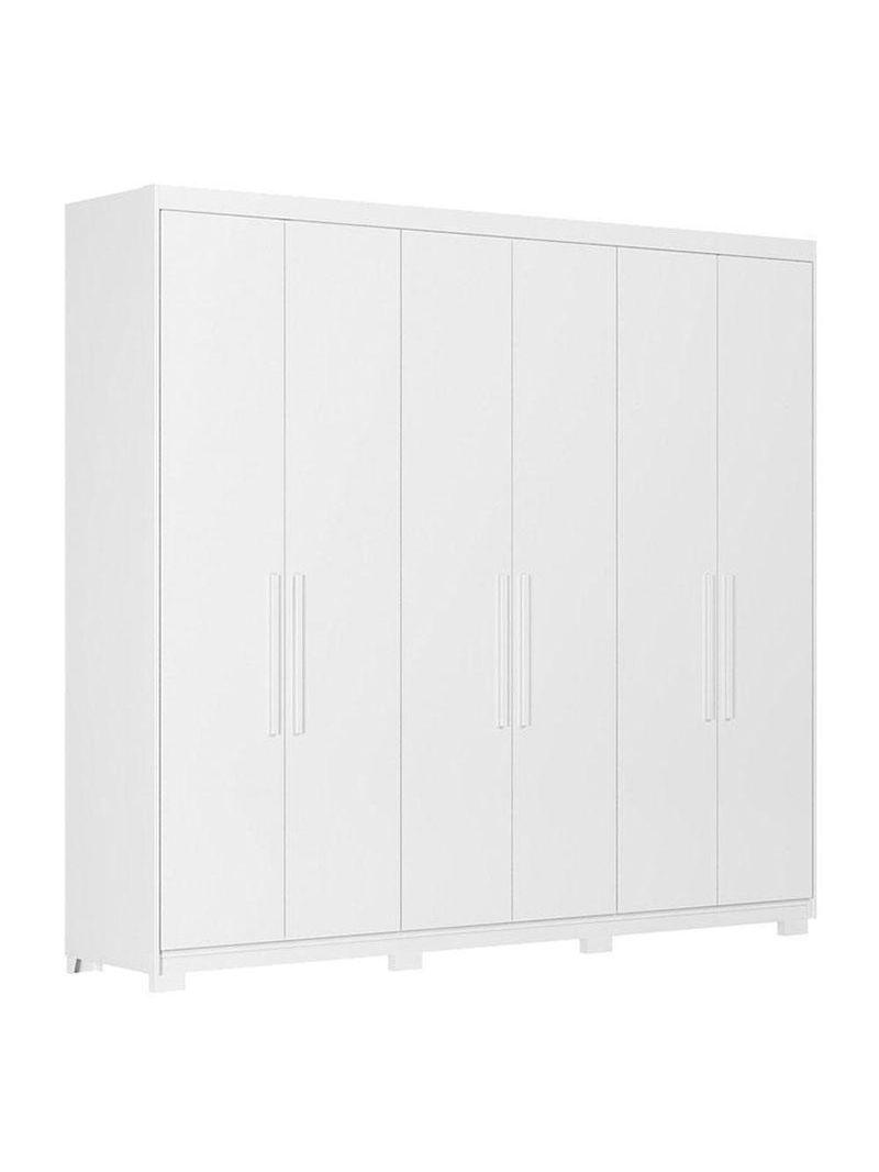 Cômoda London E Guarda Roupa Casal Venice 62480pe Branco Brilho - Demóbile