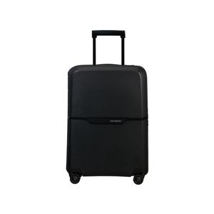 Mala de Bordo Magnum Eco Samsonite Polipropileno Cadeado TSA 4 Rodas Duplas Giro 360º Preto - P