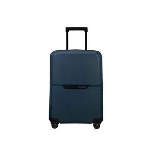 Mala de Bordo Magnum Eco Samsonite Polipropileno Cadeado TSA 4 Rodas Duplas Giro 360º Azul Marinho - P
