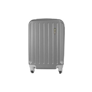 Mala de Bordo ABS para Viagem IKA Scorpion Cadeado Embutido Rodas Giro 360º - Cinza - P