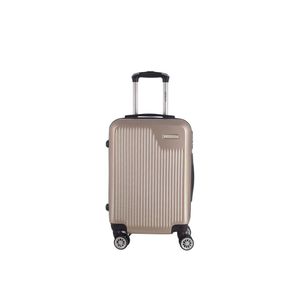 Mala de Bordo ABS Denlex MA1225 Cadeado Integrado Rodas Duplas Giro 360º - Dourado - P