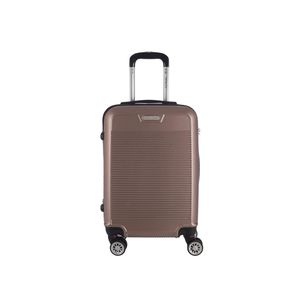 Mala de Bordo ABS Denlex MA1121 Cadeado Integrado Rodas Duplas Giro 360º - Rosê - P