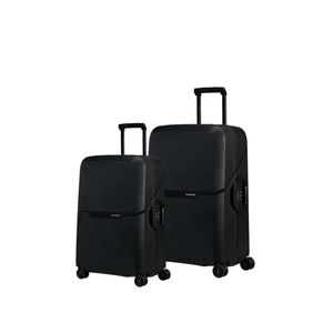Conjunto de Malas Magnum Eco Samsonite Polipropileno Cadeado Tsa 4 Rodas Duplas - Preto P/M