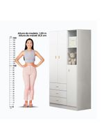 Conjunto Berço, Cômoda e Guarda-Roupa Ditália BBI-51, BB-120, BB-322