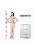 Conjunto Berço, Cômoda e Guarda-Roupa Ditália BBI-51, BB-120, BB-322