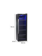 Refrigerador Expositor Vertical Venax VV 200 Para Bebidas 209 Litros Preto Fosco 127V