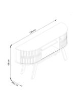 Composição New Silverstone Bancada E Painel Para 65 Polegadas - Madetec Cinamomo Off White