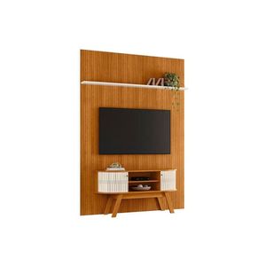 Composição New Silverstone Bancada E Painel Para Tv 65 Polegadas - Madetec Cinamomo Off White