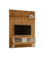 Composição Frizz New Premium Bancada E Painel Para 65 Polegadas Com Portas - Madetec Cumaru Opala