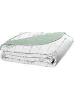 Cobre Leito Tecebem Solteiro Malha 100% Algodão Estampado Em Matelasse Fran 170 X 240cm Verde