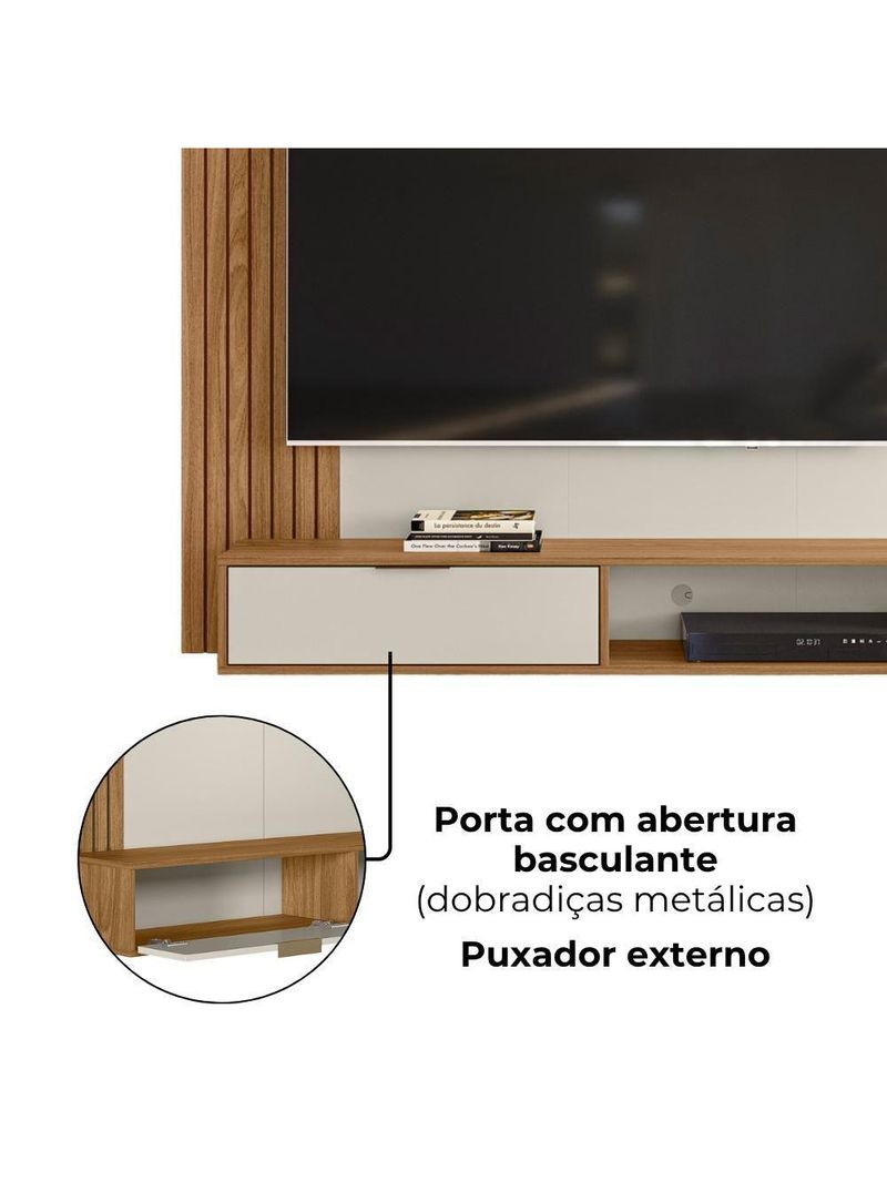 Painel Suspenso Para TV 65 Polegadas B5450 Plla Nature Off White