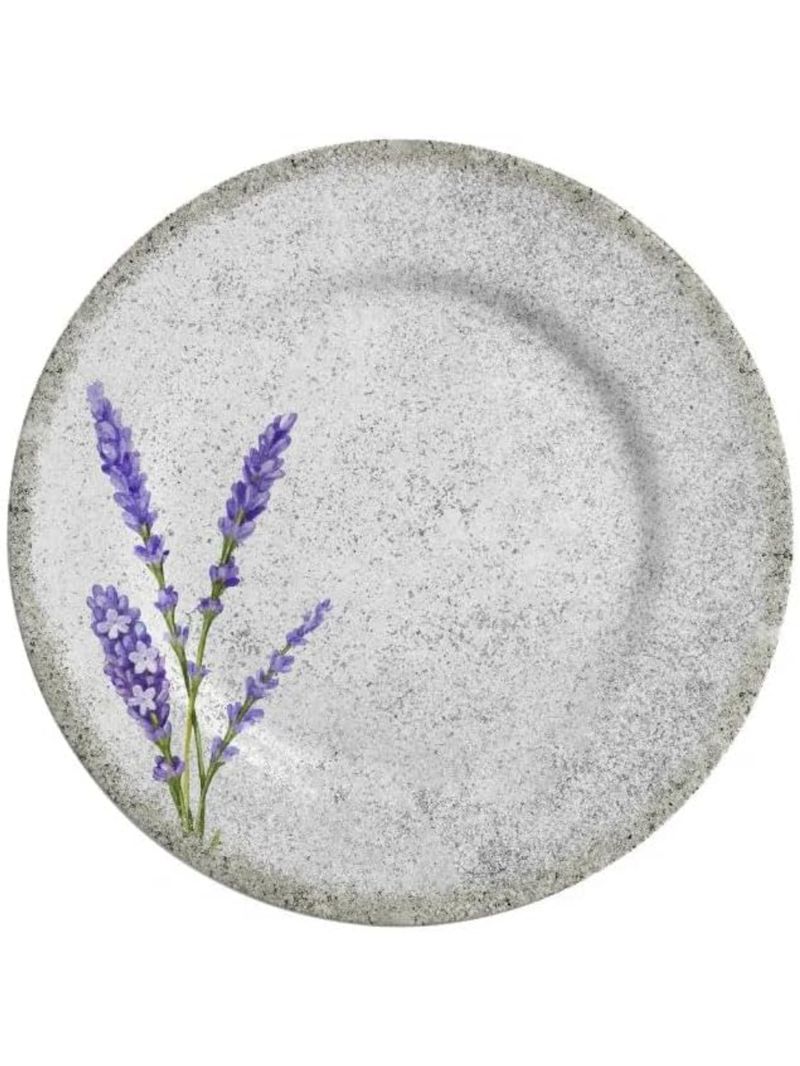 Prato Raso Avulso Alfazema Acetinado - 29 cm - Alleanza Cerâmica
