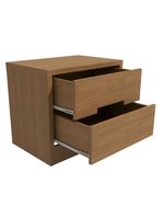 Cômoda 4 Gavetas + 2 Mesas de Cabeceira 2 Gavetas – Kappesberg S82224 – Cor Canela