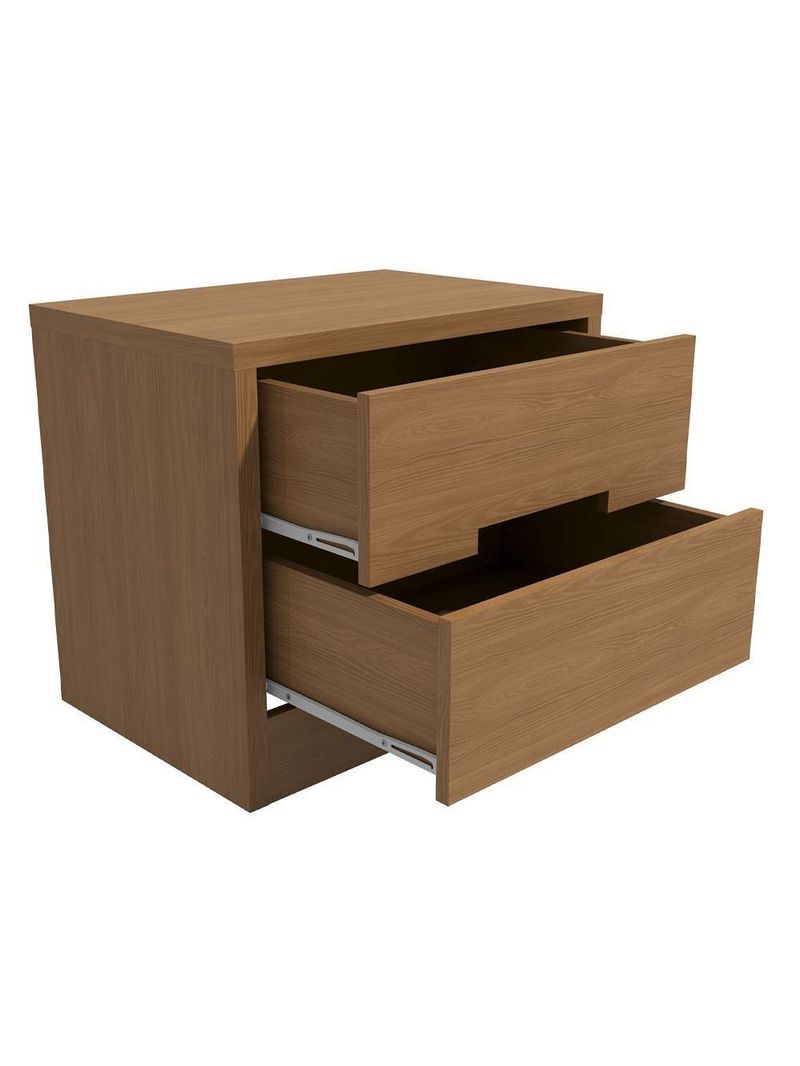 Cômoda 4 Gavetas + 2 Mesas de Cabeceira 2 Gavetas – Kappesberg S82224 – Cor Canela