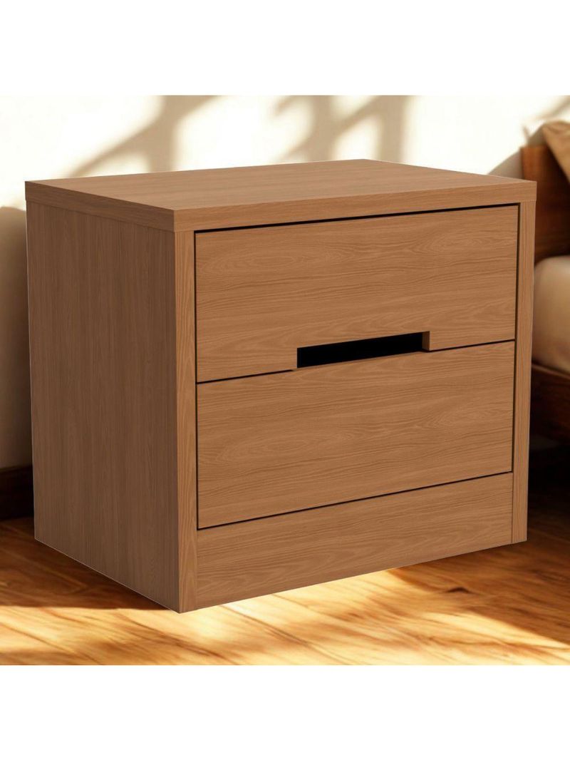 Cômoda 4 Gavetas + 2 Mesas de Cabeceira 2 Gavetas – Kappesberg S82224 – Cor Canela