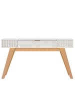 Aparador para Sala 1 Gaveta 136 cm Riviera – Colibri – Cor Off White/Freijó