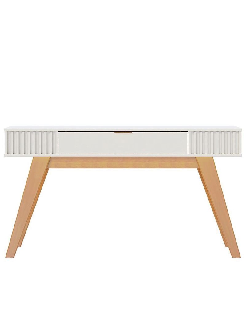 Aparador para Sala 1 Gaveta 136 cm Riviera – Colibri – Cor Off White/Freijó