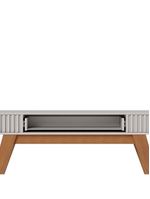 Aparador para Sala 1 Gaveta 136 cm Riviera – Colibri – Cor Off White/Freijó