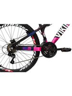 Bicicleta X TUFF25 Freeride Aro 26 Preto Rosa 21V Viking