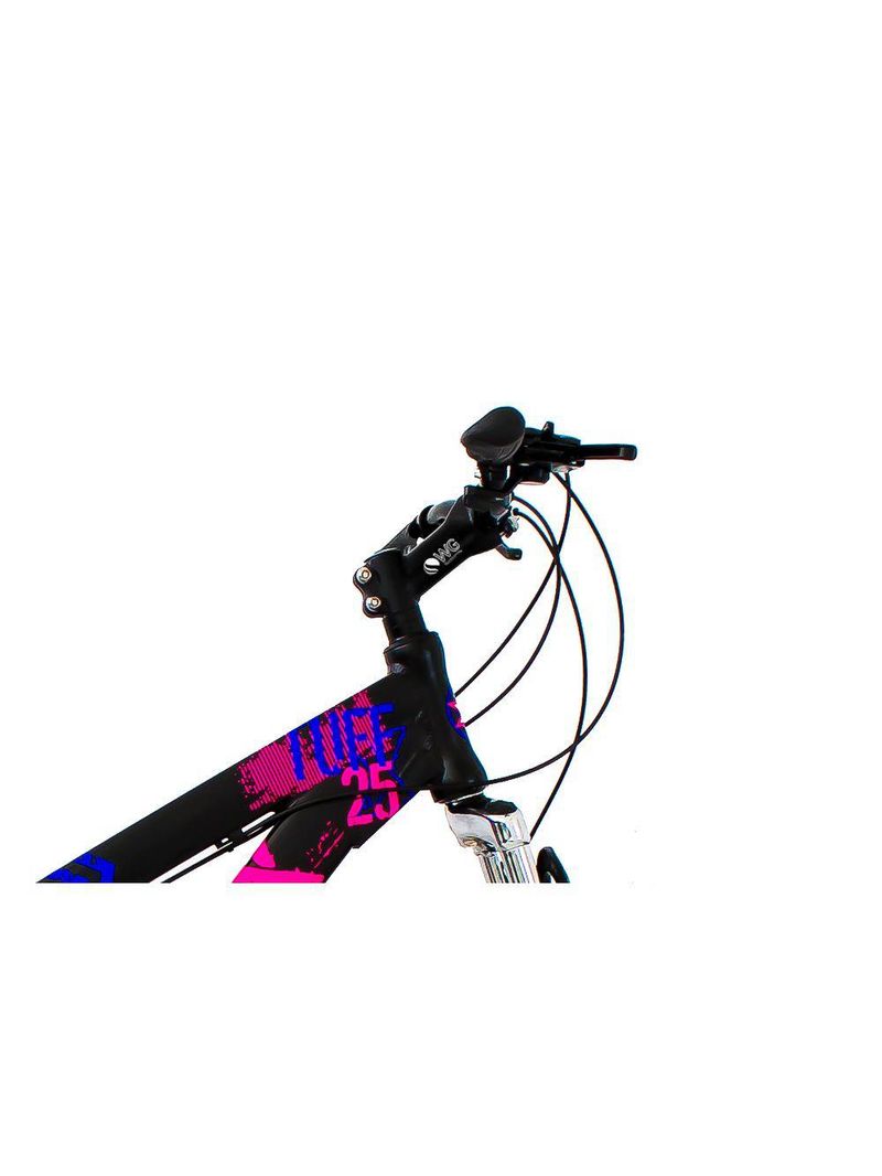 Bicicleta X TUFF25 Freeride Aro 26 Preto Rosa 21V Viking